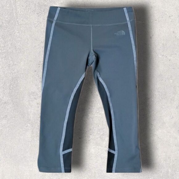 THE NORTH FACE TNF GRAY CAPRI LEGGINGS - Picture 1 of 5